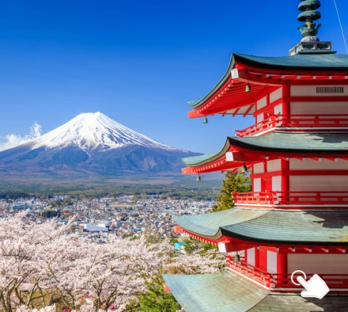 登富士山