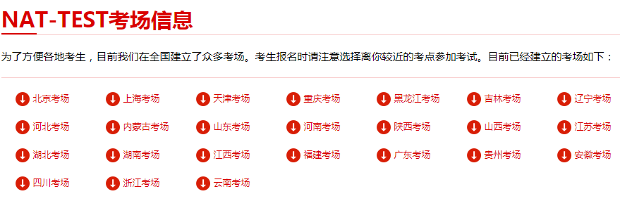 NAT-TEST考点