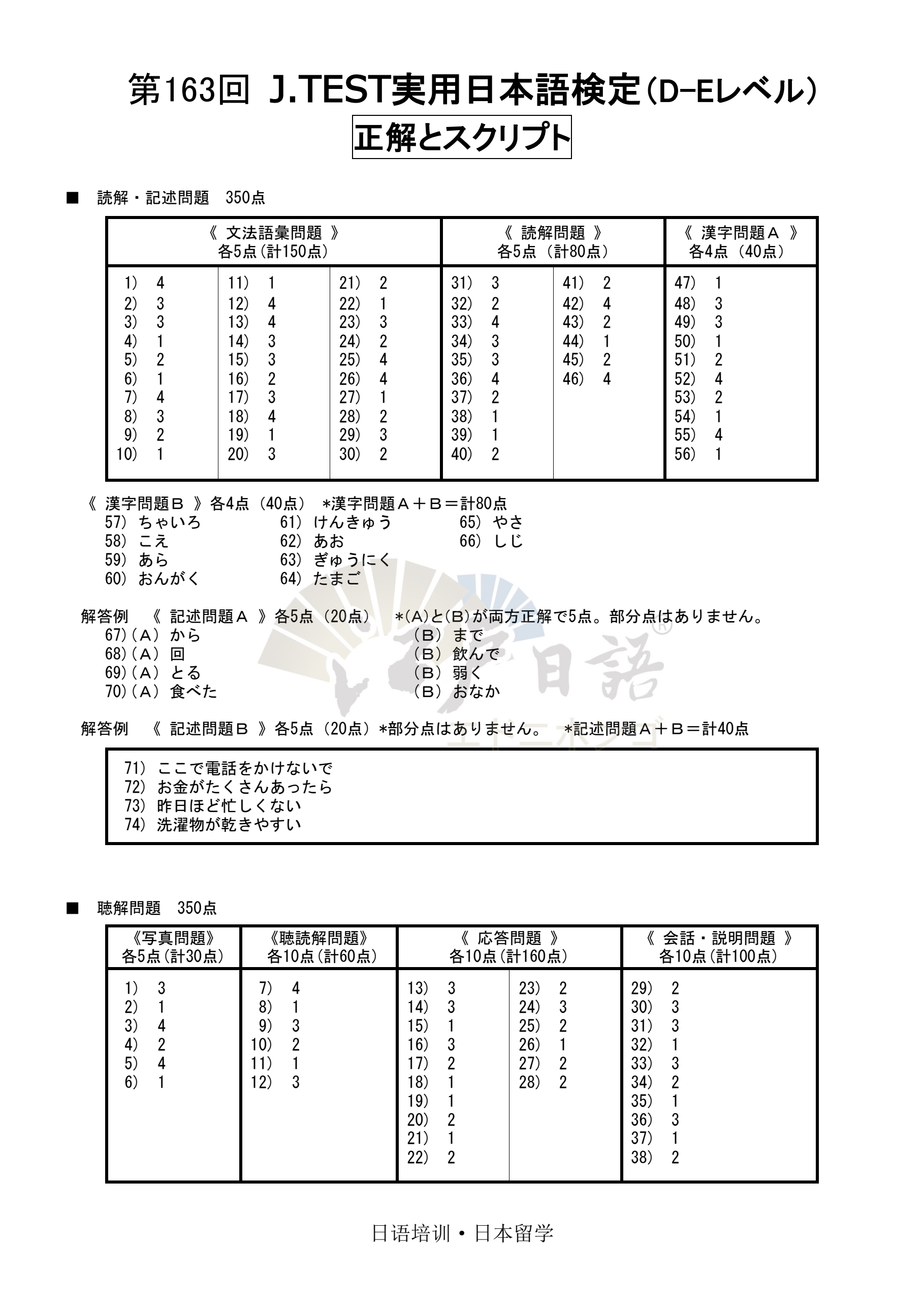 考级日语1