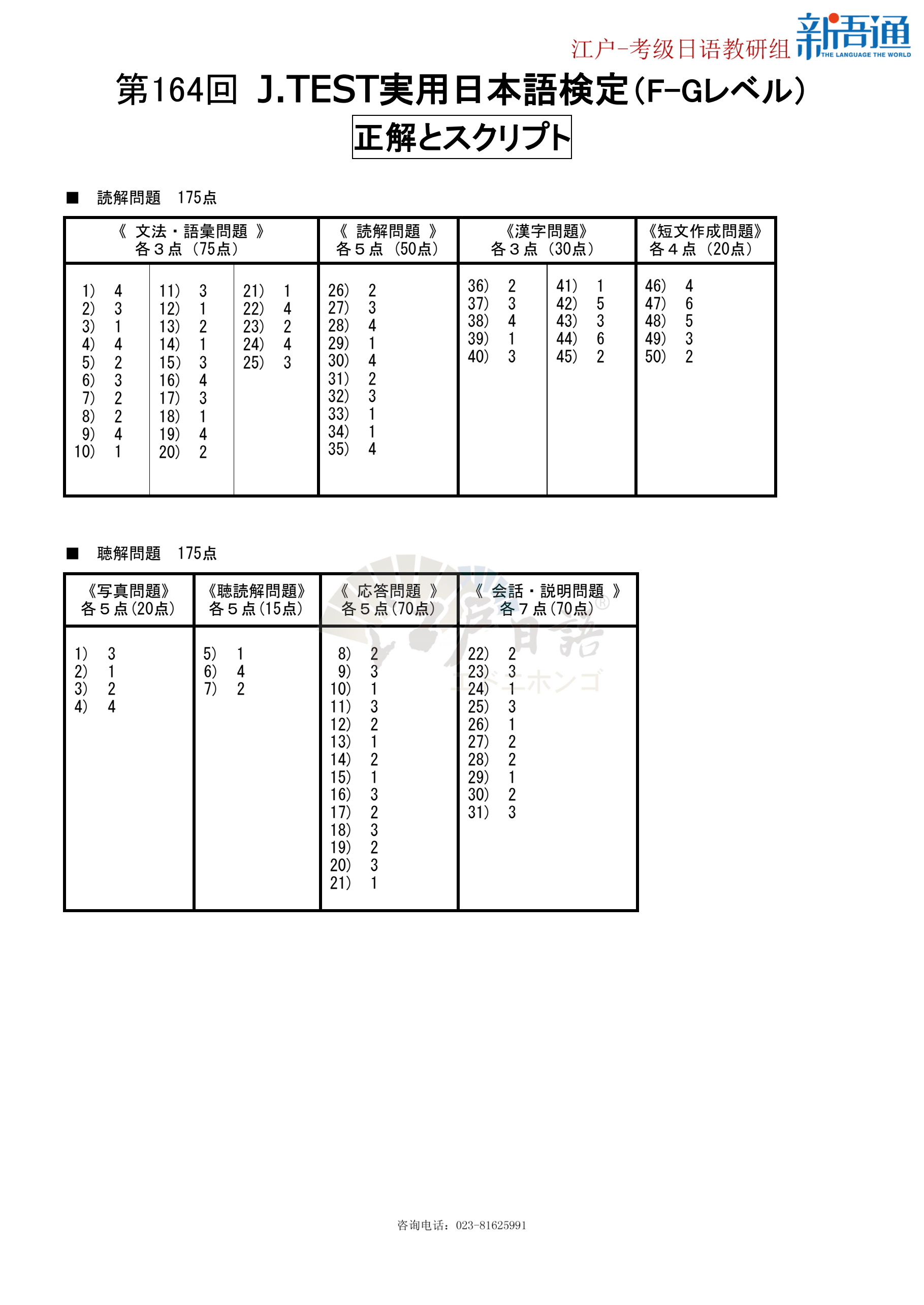 考级日语1