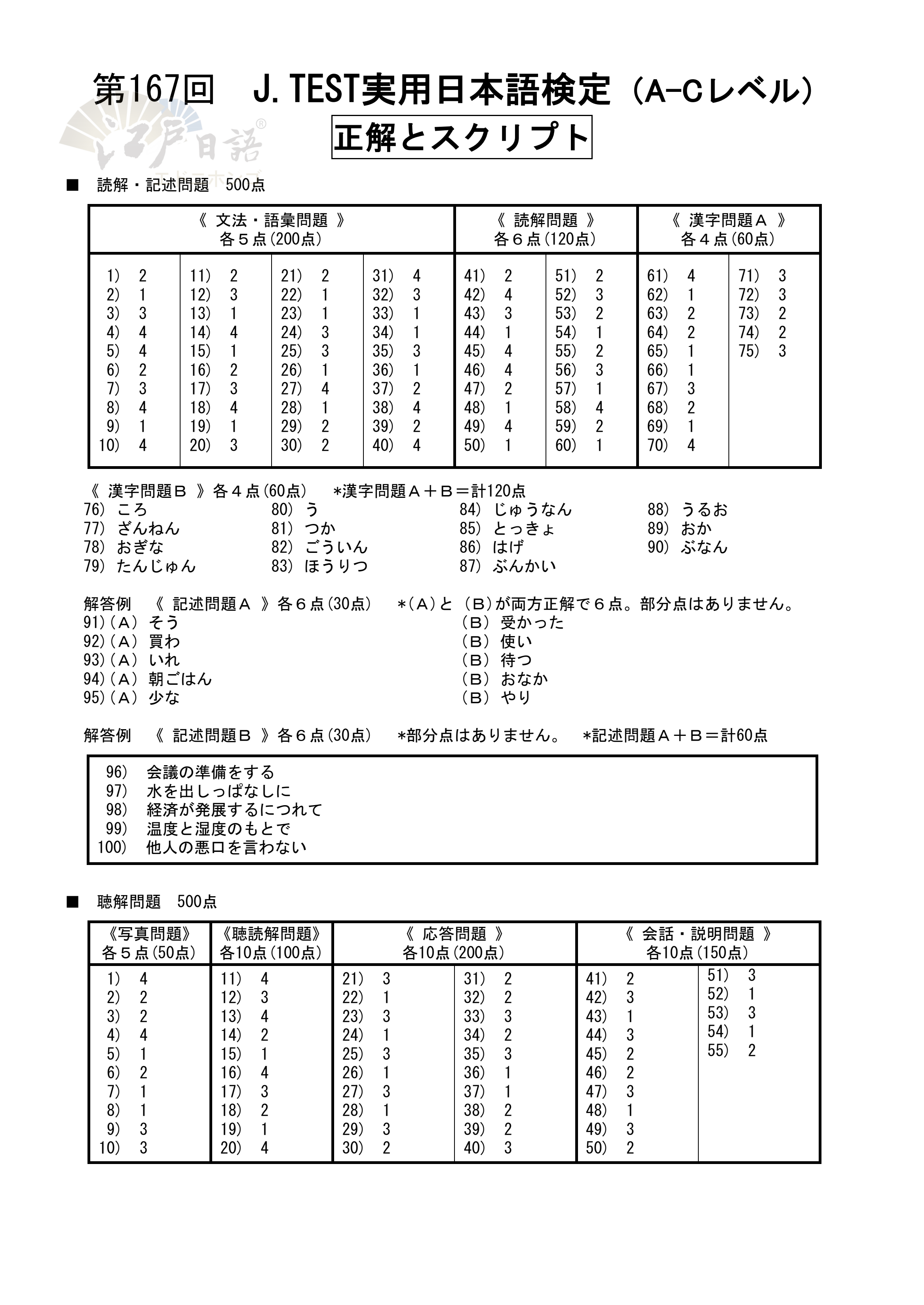 考级日语1