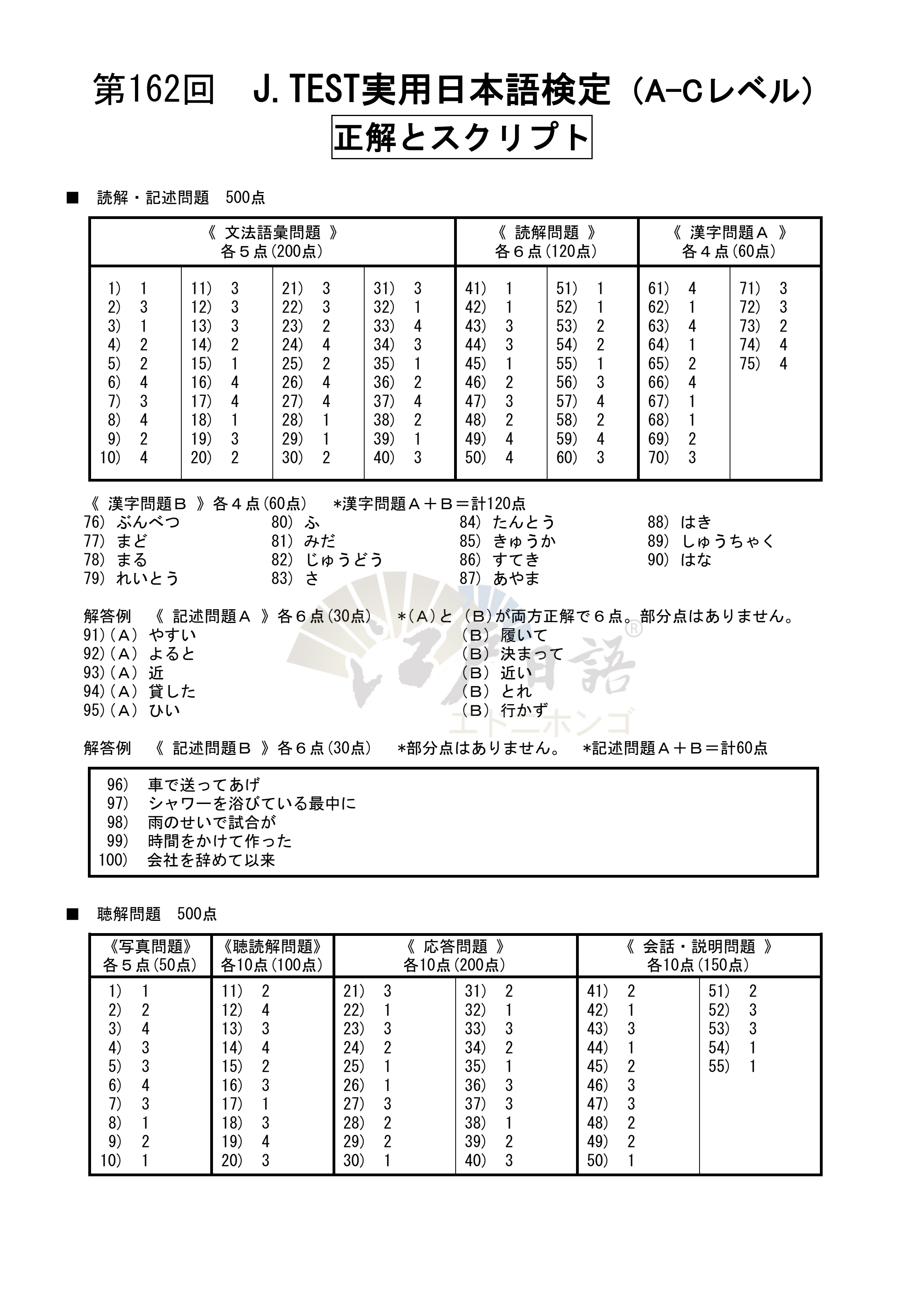 考级日语1